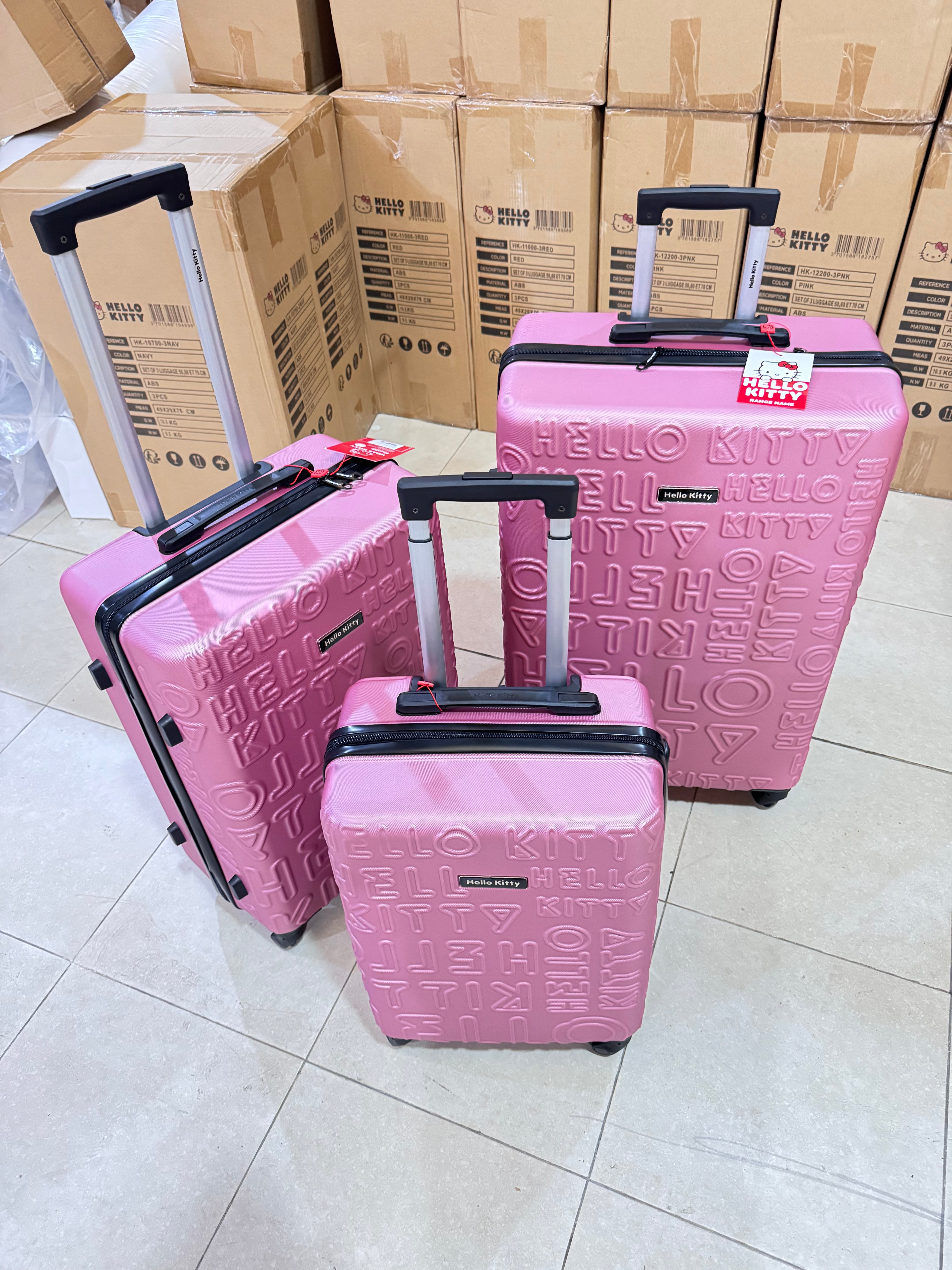 Conjunto maletas hello kitty original