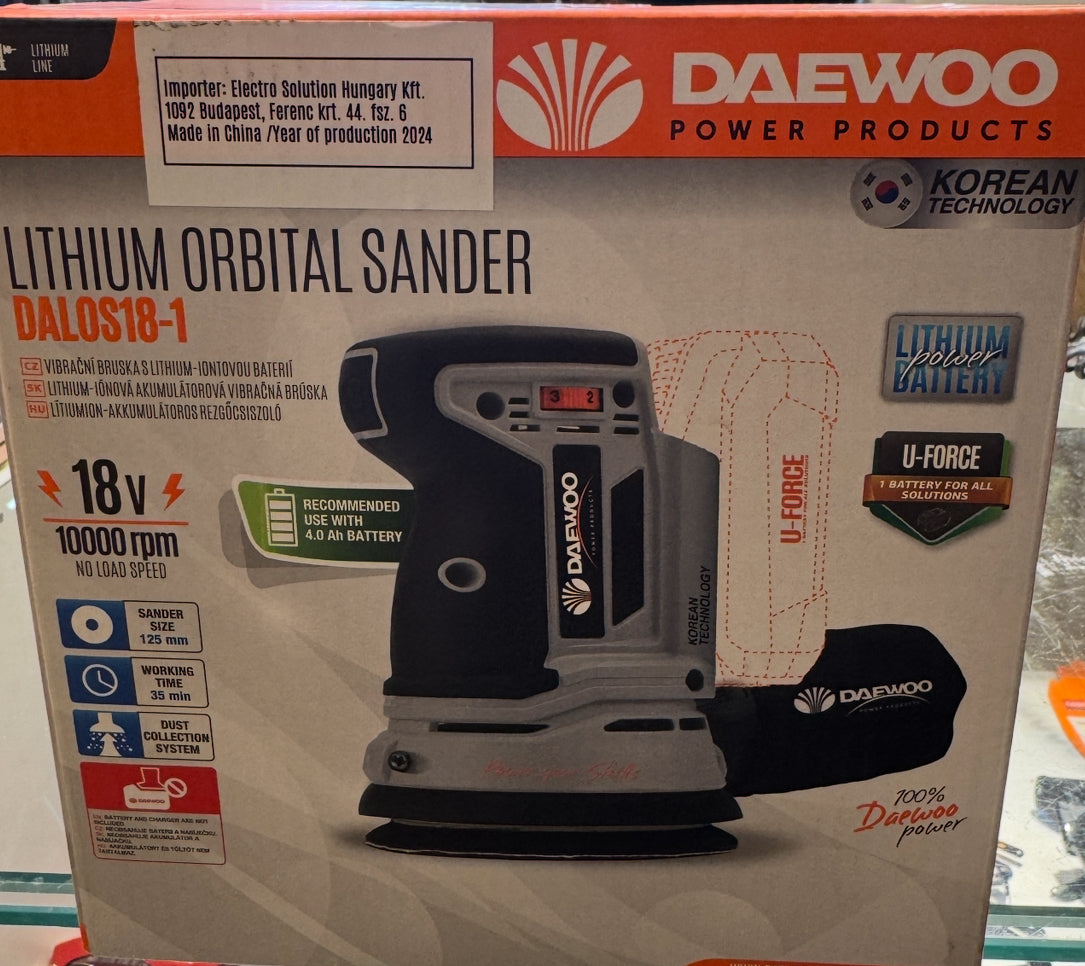Lijadora DAEWOO DALOS18-1.
Con batería y cargador.
