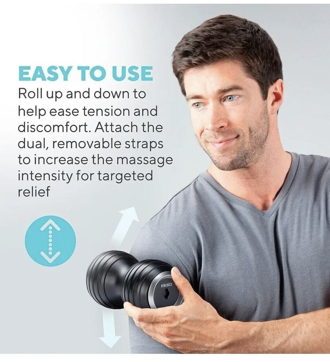Masajeador corporal inalámbrico de doble barril recargable HoMedics