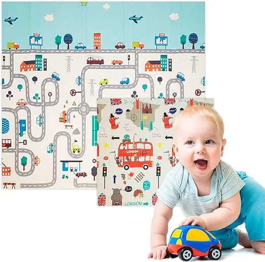 Alfombra de Juegos Acolchada Para Bebes - 180cm x 200cm
