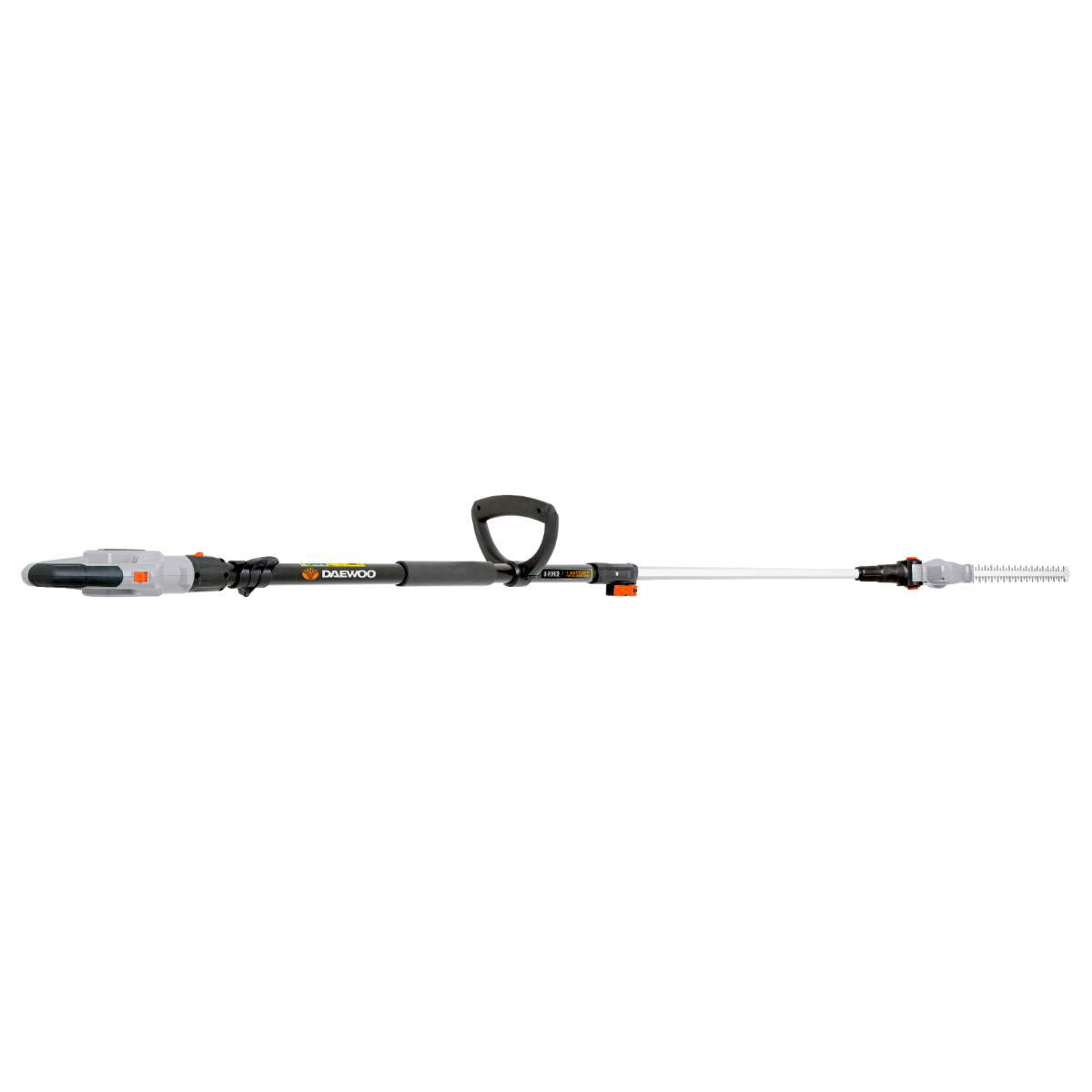 Cortasetos inalámbrico Daewoo DALPHT18-1 U-force con mango largo, batería y cargador