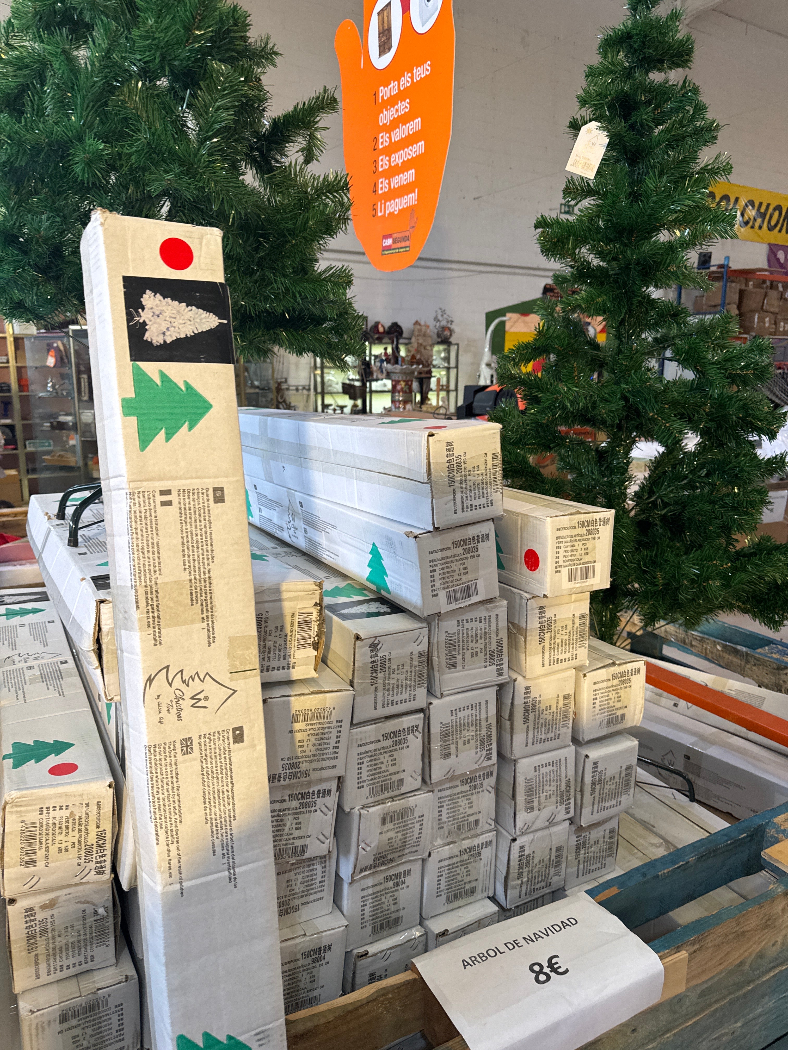 Árbol Navidad blanco/verde