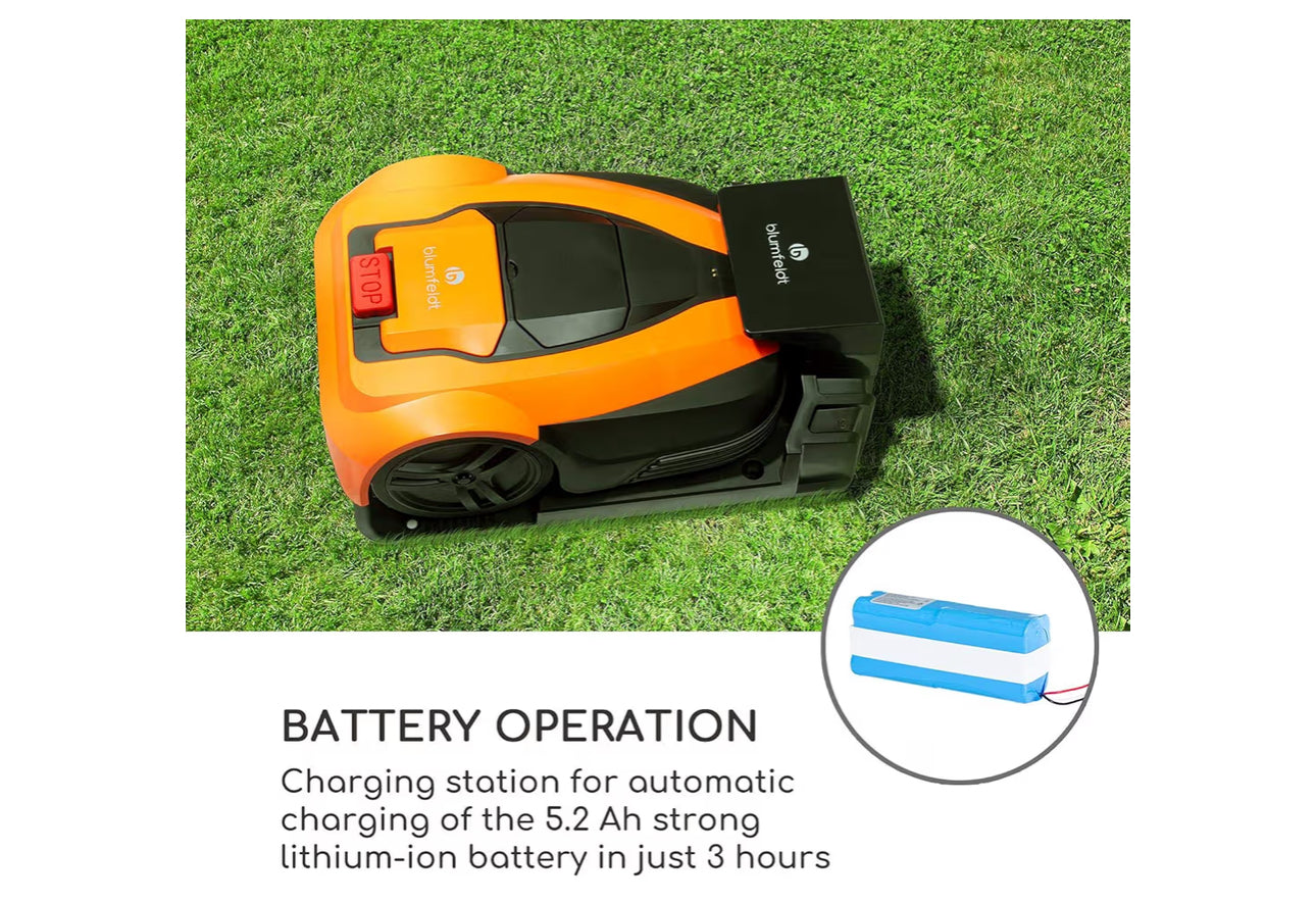 Robot cortacésped Daewoo , batería de Litio de 5,2 Ah