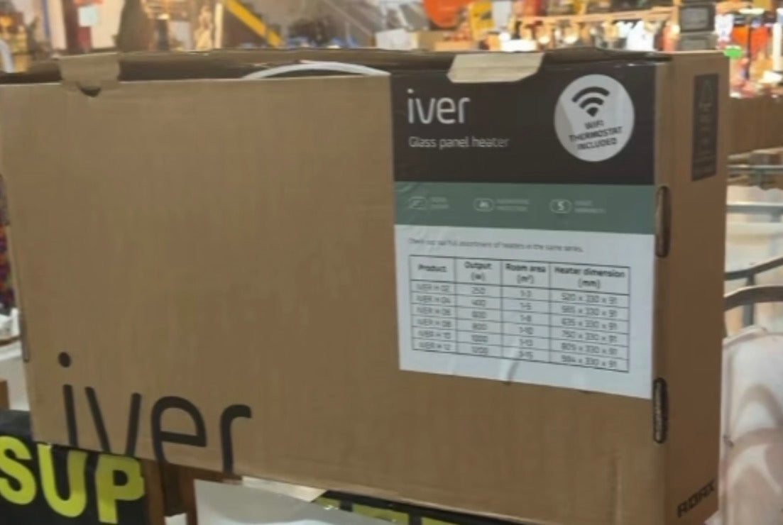 Calefactor Eléctrico de Vidrio Templado