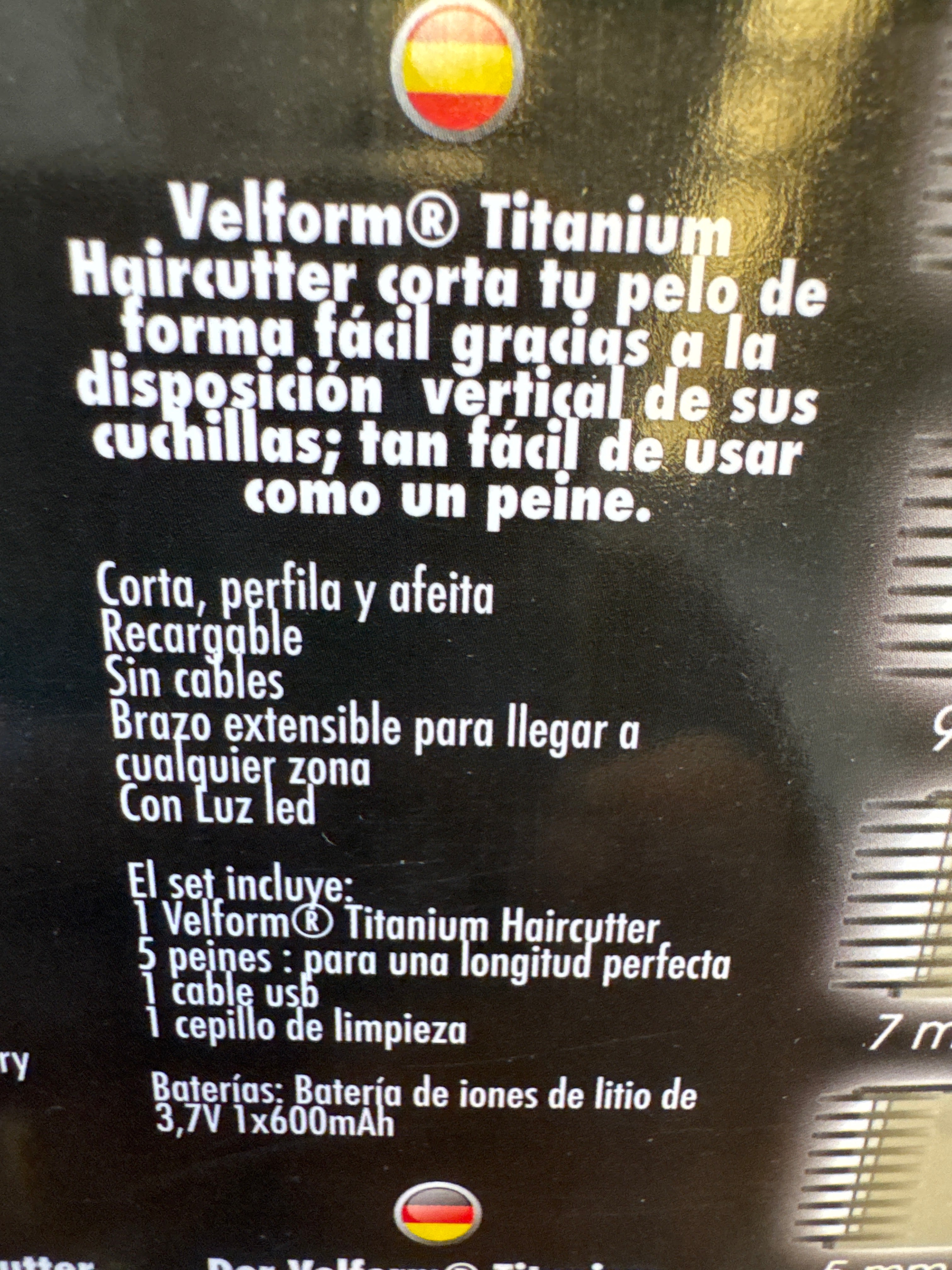 Corta pelo afeitadora