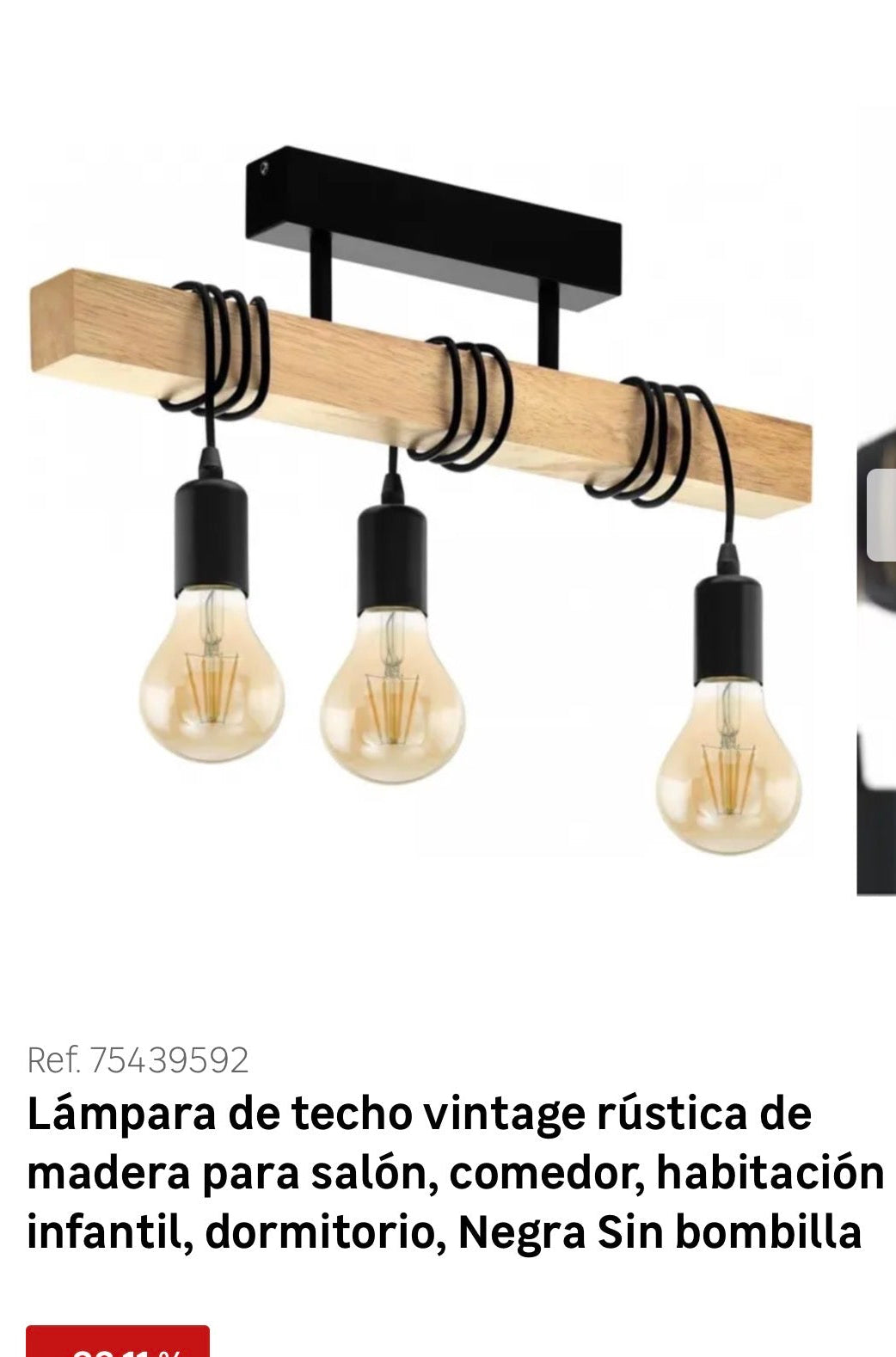 Lámpara techo
