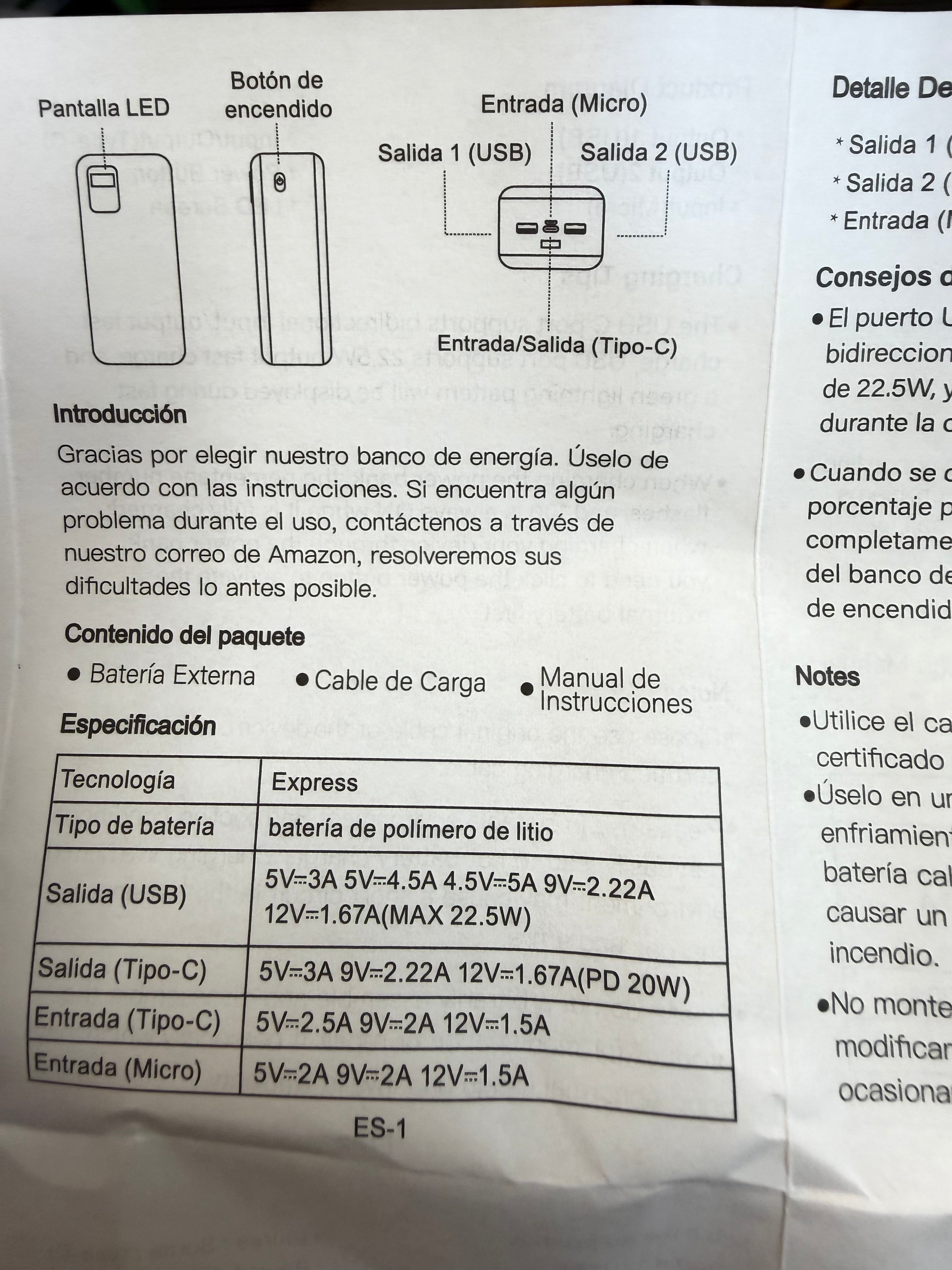 Power bank 50000 mil miliamperios