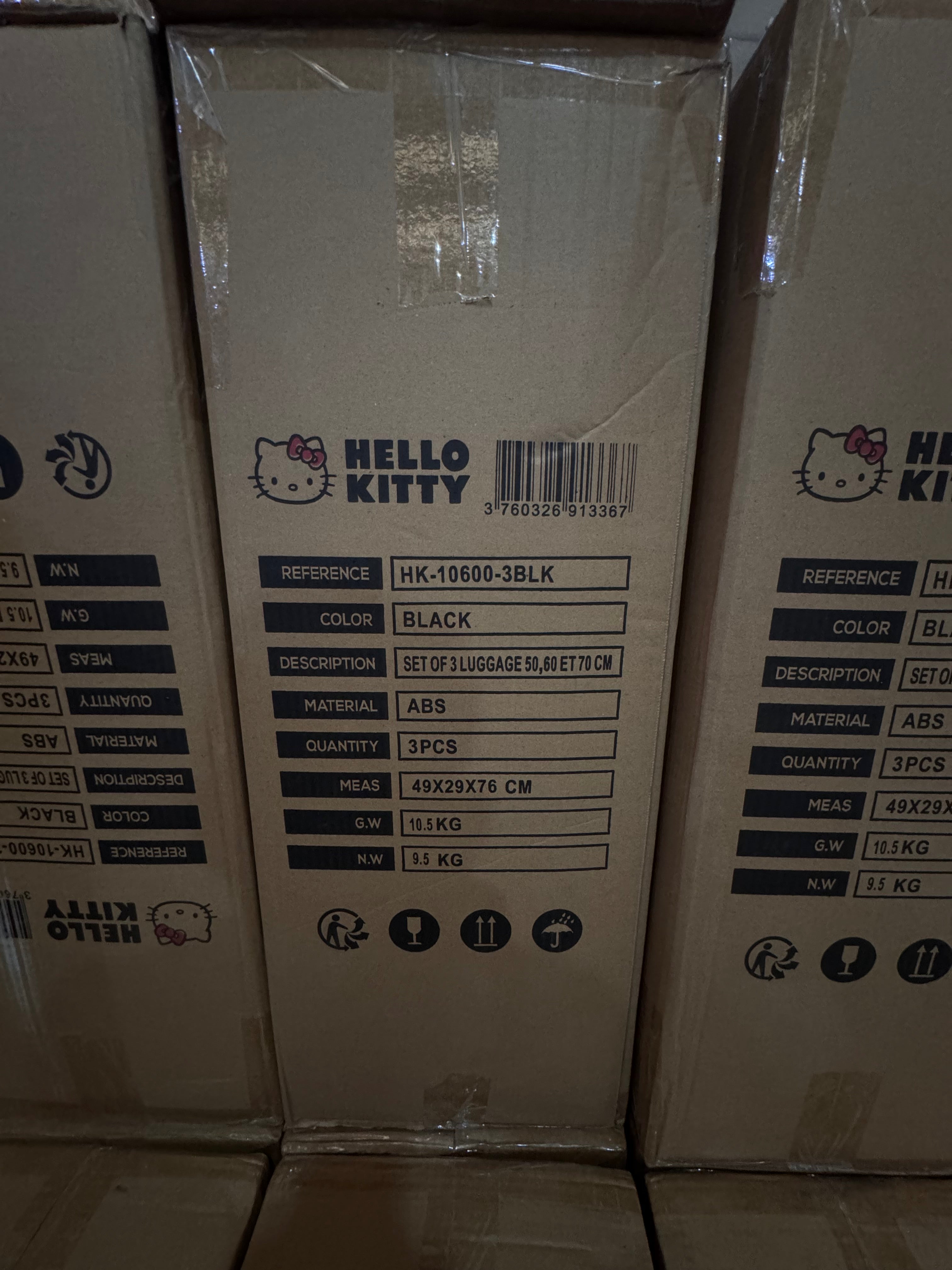 Conjunto maletas hello kitty original