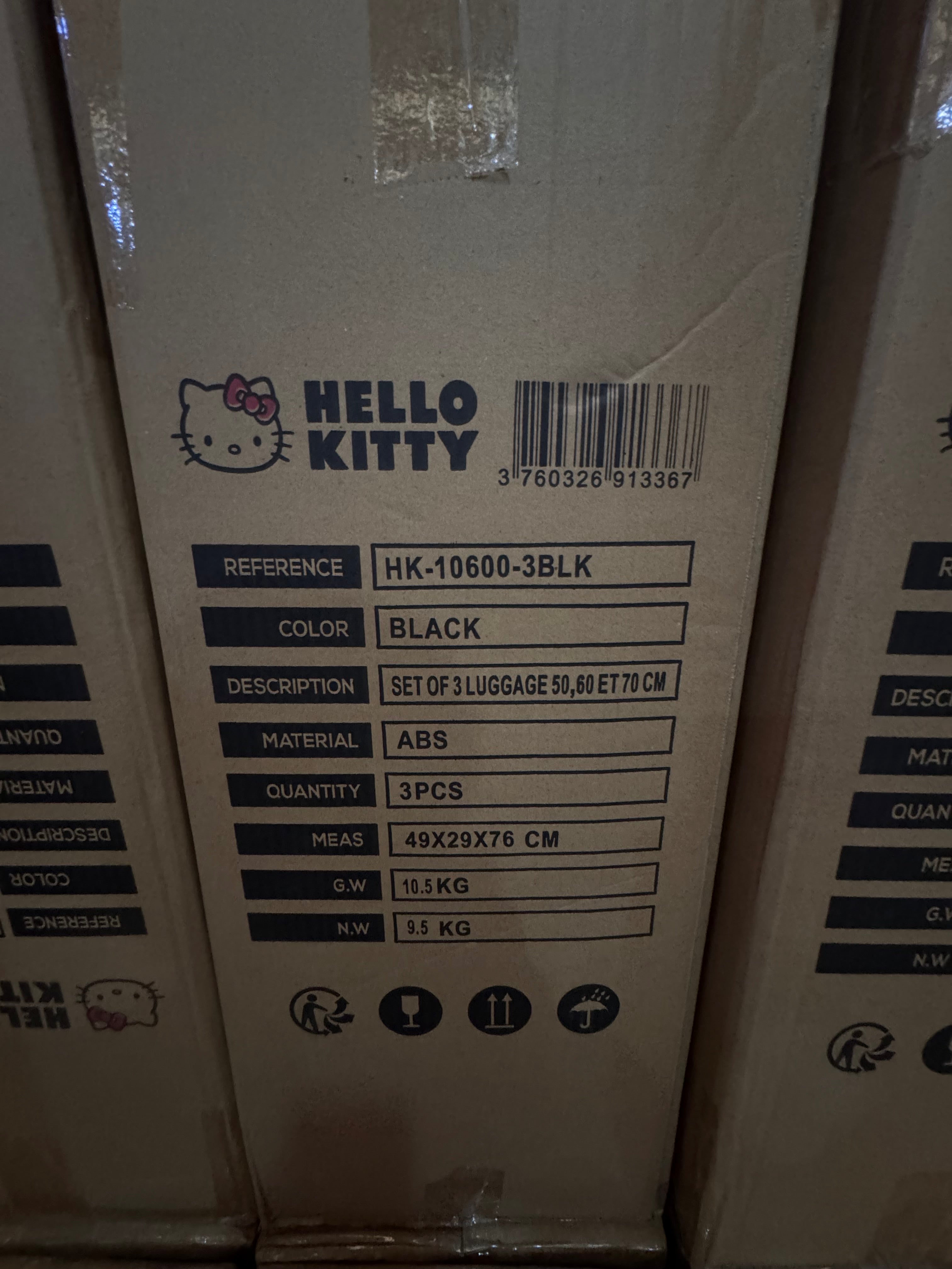 Conjunto maletas hello kitty original