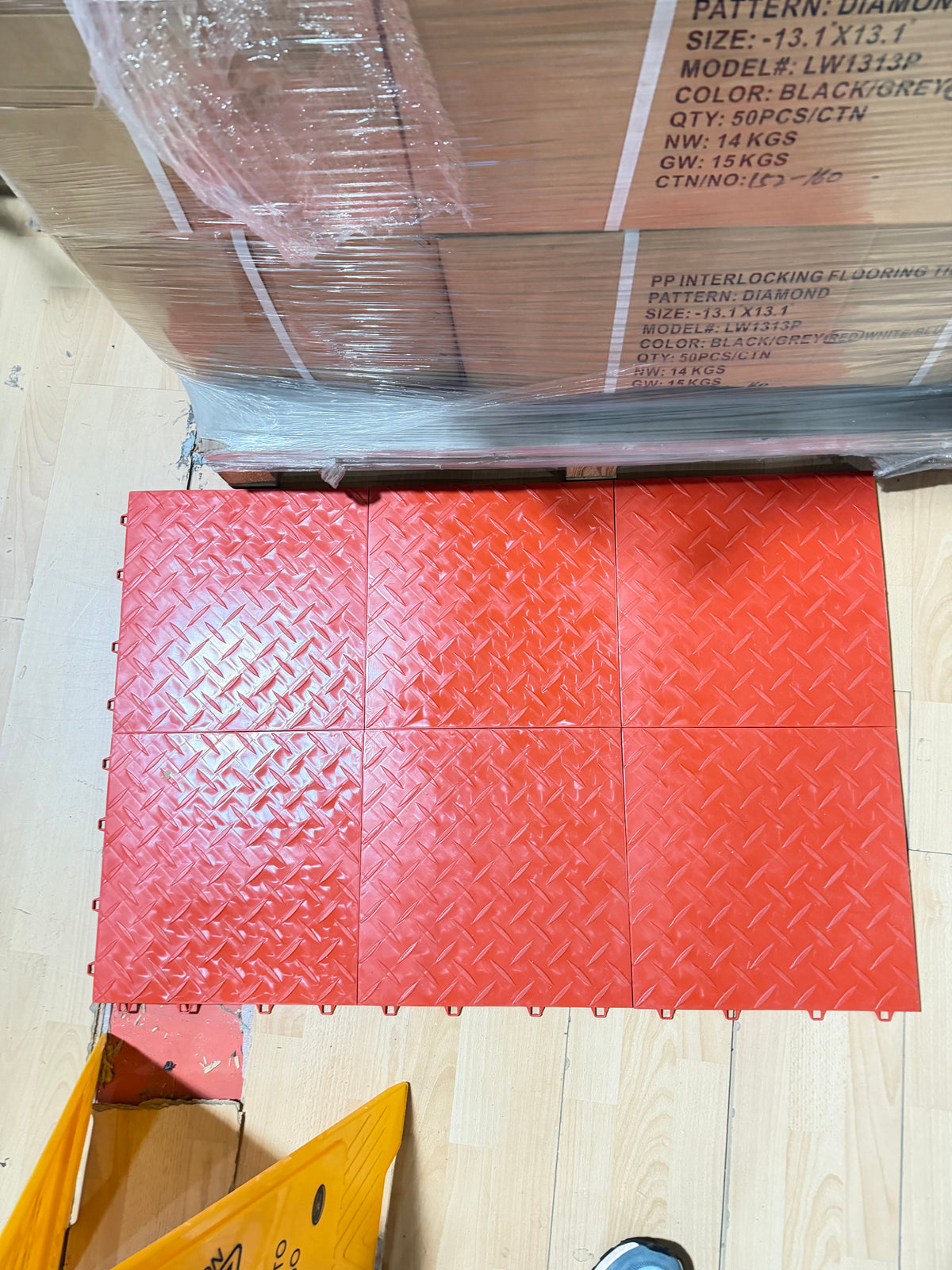 Baldosas de Suelo Interlocking - Acabado Diamante (Pack 50 unidades)